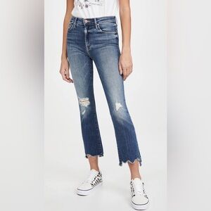 MOTHER The Insider Crop Frayed Hem